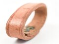 Schieber für ein Zweidornkoppel , braunes Leder, Innenmaß 44mm, Nachkriegsfertigung