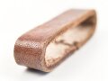 Schieber für ein Zweidornkoppel , braunes Leder, Innenmaß 50mm, Nachkriegsfertigung