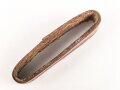 Schieber für ein Zweidornkoppel , braunes Leder, Innenmaß 50mm