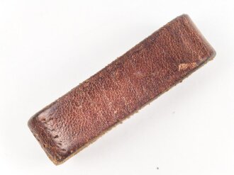 Schieber für ein Zweidornkoppel , braunes Leder,...