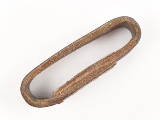Schieber für ein Zweidornkoppel , braunes Leder, Innenmaß  53mm