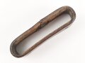 Schieber für ein Zweidornkoppel , braunes Leder, Innenmaß  51mm