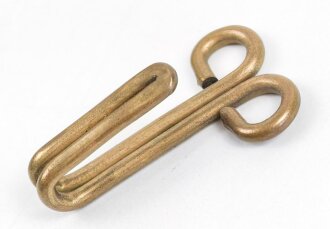 Koppelhaken für eine Feldbluse für Offiziere der Wehrmacht, Buntmetall 31mm