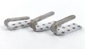 Drei Haken für eine Dienstbluse für Parteiverbände. Aluminium, M5/ 76