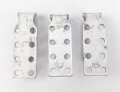 Drei Haken für eine Dienstbluse für Parteiverbände. Aluminium, M5/ 76