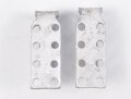 Zwei Haken für eine Dienstbluse für Parteiverbände. Aluminium, M5/ 76