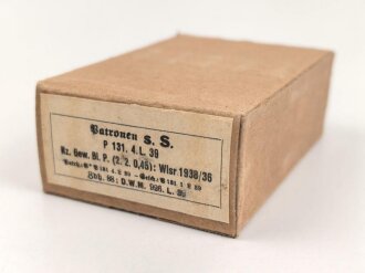 Patronenschachtel Wehrmacht für 15 Schluss 8x57 zum K98