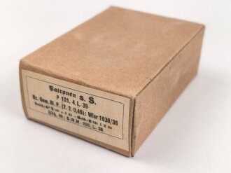 Patronenschachtel Wehrmacht für 15 Schluss 8x57 zum K98