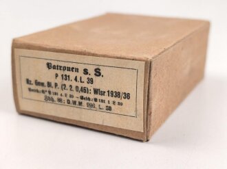 Patronenschachtel Wehrmacht für 15 Schluss 8x57 zum K98