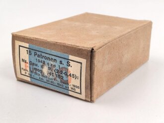 Patronenschachtel Wehrmacht für 15 Schluss 8x57 für MG