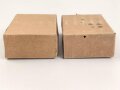 2 Stück leere Patronenschachteln für je 15 Schuss Munition zum K98 der Wehrmacht