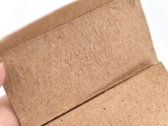 2 Stück leere Patronenschachteln für je 15 Schuss Munition zum K98 der Wehrmacht