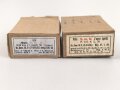 2 Stück leere Patronenschachteln für je 15 Schuss Munition zum K98 der Wehrmacht