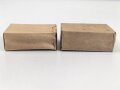 2 Stück leere Patronenschachteln für je 15 Schuss Munition zum K98 der Wehrmacht