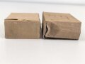 2 Stück leere Patronenschachteln für je 15 Schuss Munition zum K98 der Wehrmacht