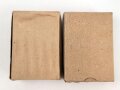 2 Stück leere Patronenschachteln für je 15 Schuss Munition zum K98 der Wehrmacht