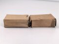 2 Stück leere Patronenschachteln für je 15 Schuss Munition zum K98 der Wehrmacht