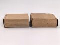 2 Stück leere Patronenschachteln für je 15 Schuss Munition zum K98 der Wehrmacht