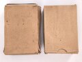 2 Stück leere Patronenschachteln für je 15 Schuss Munition zum K98 der Wehrmacht