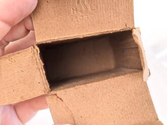2 Stück leere Patronenschachteln für je 15 Schuss Munition zum K98 der Wehrmacht