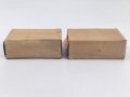 2 Stück leere Patronenschachteln für je 15 Schuss Munition zum K98 der Wehrmacht