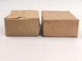 2 Stück leere Patronenschachteln für je 15 Schuss Munition zum K98 der Wehrmacht