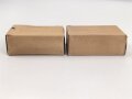 2 Stück leere Patronenschachteln für je 15 Schuss Munition zum K98 der Wehrmacht