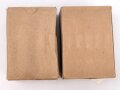 2 Stück leere Patronenschachteln für je 15 Schuss Munition zum K98 der Wehrmacht