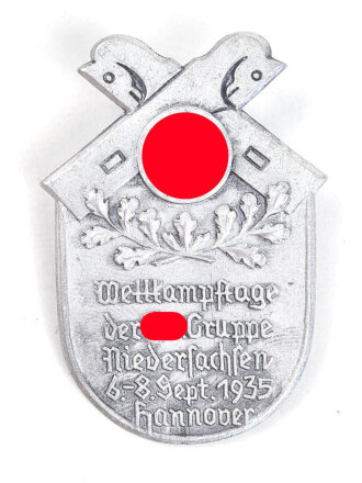 Leichtmetallabzeichen "Wettkampftage der SA Gruppe Niedersachsen , Hannover 1935"