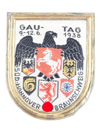 Gewebtes Abzeichen " Gautag 1938 Süd Hannover Braunschweig"