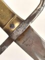 Kaiserreich, Preussen, Seitengewehr Modell 1871, Kammerstück, W 73, Hersteller Coulaux & Co Klingenthal, Abnahmestempel auf allen Teilen, Truppenstempel auf Parierstange, Mundblechschraube fehlt, einsatzgeschliffen ,