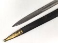Kaiserreich, Preussen, Seitengewehr Modell 1871, Kammerstück, W 73, Hersteller Coulaux & Co Klingenthal, Abnahmestempel auf allen Teilen, Truppenstempel auf Parierstange, Mundblechschraube fehlt, einsatzgeschliffen ,