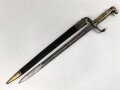 Kaiserreich, Preussen, Seitengewehr Modell 1871, Kammerstück, W 73, Hersteller Coulaux & Co Klingenthal, Abnahmestempel auf allen Teilen, Truppenstempel auf Parierstange, Mundblechschraube fehlt, einsatzgeschliffen ,