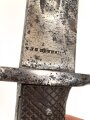 Schweiz, Seitengewehr Vetterli Modell 1878 mit Säge gekürz , Aufpflanzvorrichtung und Federführung  verschlossen, gewaffelter Holzgriff, möglicherweise als Ausgehstück verwendet