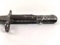 Schweiz, Seitengewehr Vetterli Modell 1878 mit Säge gekürz , Aufpflanzvorrichtung und Federführung  verschlossen, gewaffelter Holzgriff, möglicherweise als Ausgehstück verwendet