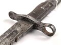 Schweiz, Seitengewehr Vetterli Modell 1878 mit Säge gekürz , Aufpflanzvorrichtung und Federführung  verschlossen, gewaffelter Holzgriff, möglicherweise als Ausgehstück verwendet