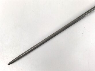 Österreich, Tüllenbajonett   Modell 1854 ohne Scheide für die Gewehre Lorenz, Wänzel oder auch bayrisches Podewilsgewehr , Vierkantklinge, Gesamtlänge 55,5 cm  um einen halben cm leicht gekürzt , 18,5 Tülleninnendurchmesser, Tüllenlänge 80,5 cm, 