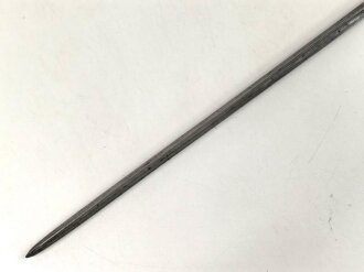 Österreich, Tüllenbajonett   Modell 1854 ohne Scheide für die Gewehre Lorenz, Wänzel oder auch bayrisches Podewilsgewehr , Vierkantklinge, Gesamtlänge 55,5 cm  um einen halben cm leicht gekürzt , 18,5 Tülleninnendurchmesser, Tüllenlänge 80,5 cm, 