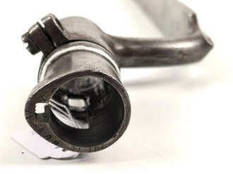 Frankreich, Tüllenbajonett 3 kantig, Typ  Modell AN 9 , wohl deutsches Beutestück, leicht gekürzt, Gesamtlänge 52,5 cm, Tüllenöffnung oben 22mm, Tüllenlänge 68 mm, deutsche Abnahme, 