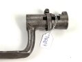 Frankreich, Tüllenbajonett 3 kantig, Typ  Modell AN 9 , wohl deutsches Beutestück, leicht gekürzt, Gesamtlänge 52,5 cm, Tüllenöffnung oben 22mm, Tüllenlänge 68 mm, deutsche Abnahme, 