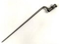 Frankreich, Tüllenbajonett 3 kantig, Typ  Modell AN 9 , wohl deutsches Beutestück, leicht gekürzt, Gesamtlänge 52,5 cm, Tüllenöffnung oben 22mm, Tüllenlänge 68 mm, deutsche Abnahme, 