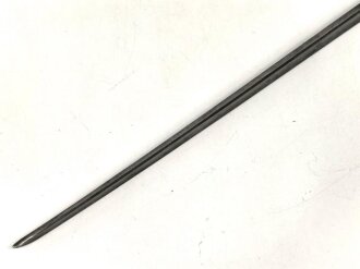 Frankreich, Tüllenbajonett 3 kantig, Typ  Modell AN 9 , wohl deutsches Beutestück, leicht gekürzt, Gesamtlänge 52 cm, Tüllenöffnung oben 22mm, Tüllenlänge 68 mm, deutsche Abnahme,