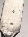 Frankreich, Tüllenbajonett 3 kantig, Typ  Modell AN 9 , wohl deutsches Beutestück, leicht gekürzt, Gesamtlänge 52 cm, Tüllenöffnung oben 22mm, Tüllenlänge 68 mm, deutsche Abnahme,