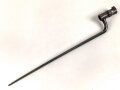 Frankreich, Tüllenbajonett 3 kantig, Typ  Modell AN 9 , wohl deutsches Beutestück, leicht gekürzt, Gesamtlänge 52 cm, Tüllenöffnung oben 22mm, Tüllenlänge 68 mm, deutsche Abnahme,