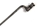 Frankreich, Tüllenbajonett 3 kantig, Typ  Modell AN 9 , wohl deutsches Beutestück, leicht gekürzt, Gesamtlänge 52 cm, Tüllenöffnung oben 22mm, Tüllenlänge 68 mm, deutsche Abnahme,