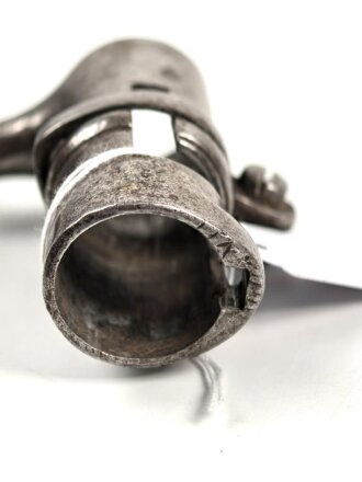 Frankreich, Tüllenbajonett 3 kantig, Typ  Modell AN 9 , wohl deutsches Beutestück, leicht gekürzt, Gesamtlänge 45,2 cm, Tüllenöffnung oben 22mm, Tüllenlänge 66,5 mm,