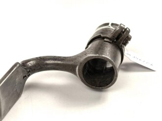 Frankreich, Tüllenbajonett 3 kantig, Typ  Modell AN 9 , wohl deutsches Beutestück, leicht gekürzt, Gesamtlänge 45,2 cm, Tüllenöffnung oben 22mm, Tüllenlänge 66,5 mm,