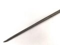 Frankreich, Tüllenbajonett 3 kantig, Typ  Modell AN 9 , wohl deutsches Beutestück, leicht gekürzt, Gesamtlänge 45,2 cm, Tüllenöffnung oben 22mm, Tüllenlänge 66,5 mm,