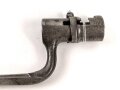 Frankreich, Tüllenbajonett 3 kantig, Typ  Modell AN 9 , wohl deutsches Beutestück, leicht gekürzt, Gesamtlänge 45,2 cm, Tüllenöffnung oben 22mm, Tüllenlänge 66,5 mm,