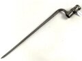 Frankreich, Tüllenbajonett 3 kantig, Typ  Modell AN 9 , wohl deutsches Beutestück, leicht gekürzt, Gesamtlänge 45,2 cm, Tüllenöffnung oben 22mm, Tüllenlänge 66,5 mm,